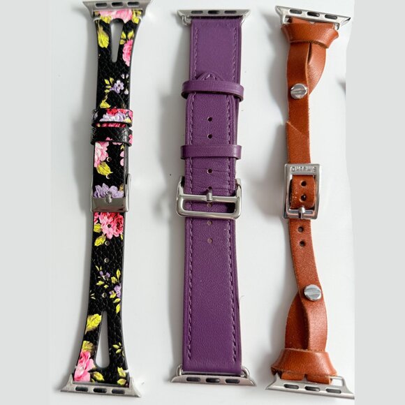 12 Watch Bands For Apple Watches 40MM Rubber, Metal, Leather, Stretchy M-L - Picture 6 of 11